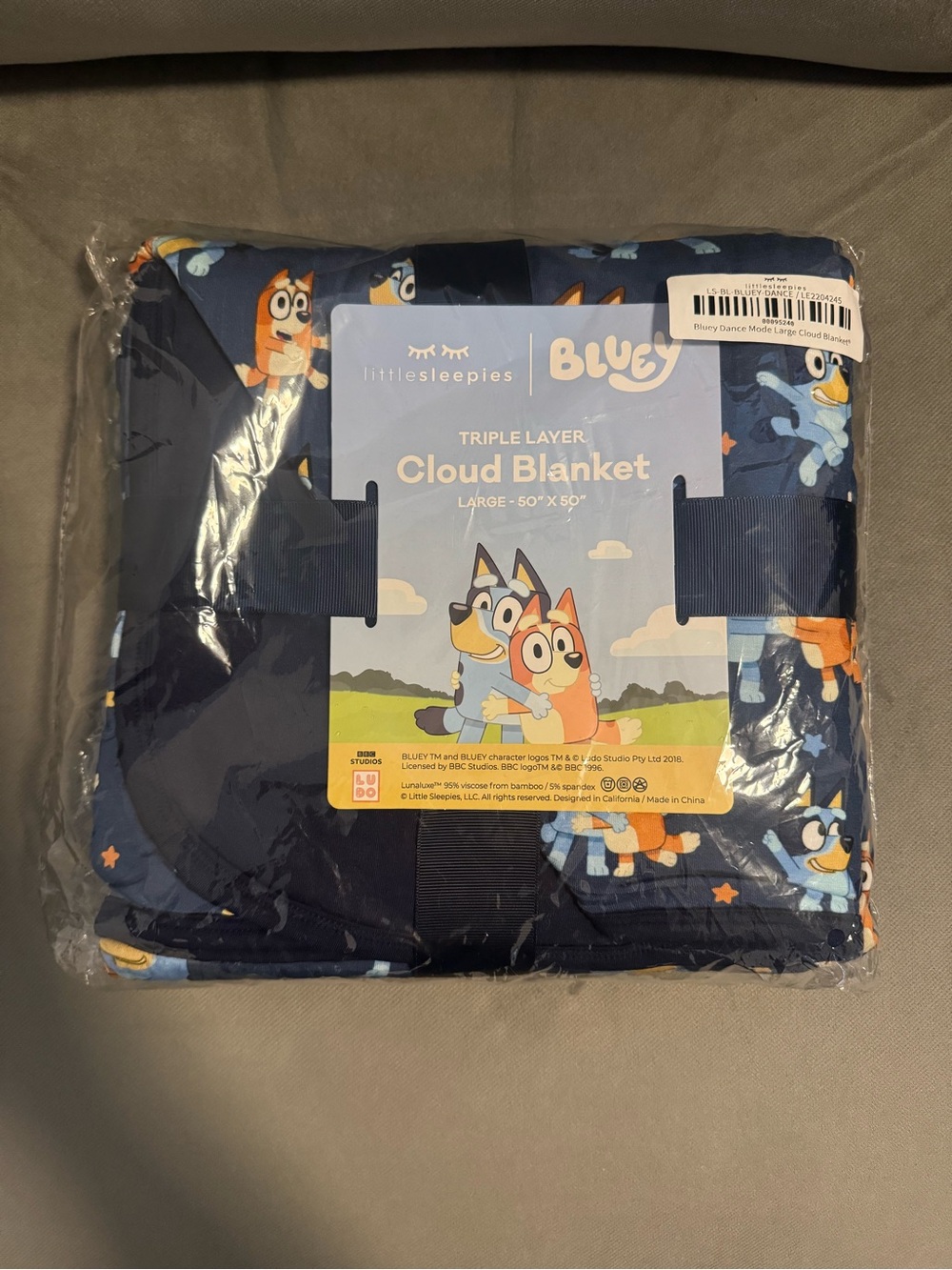 Little Sleepies Bluey Cloud Blanket